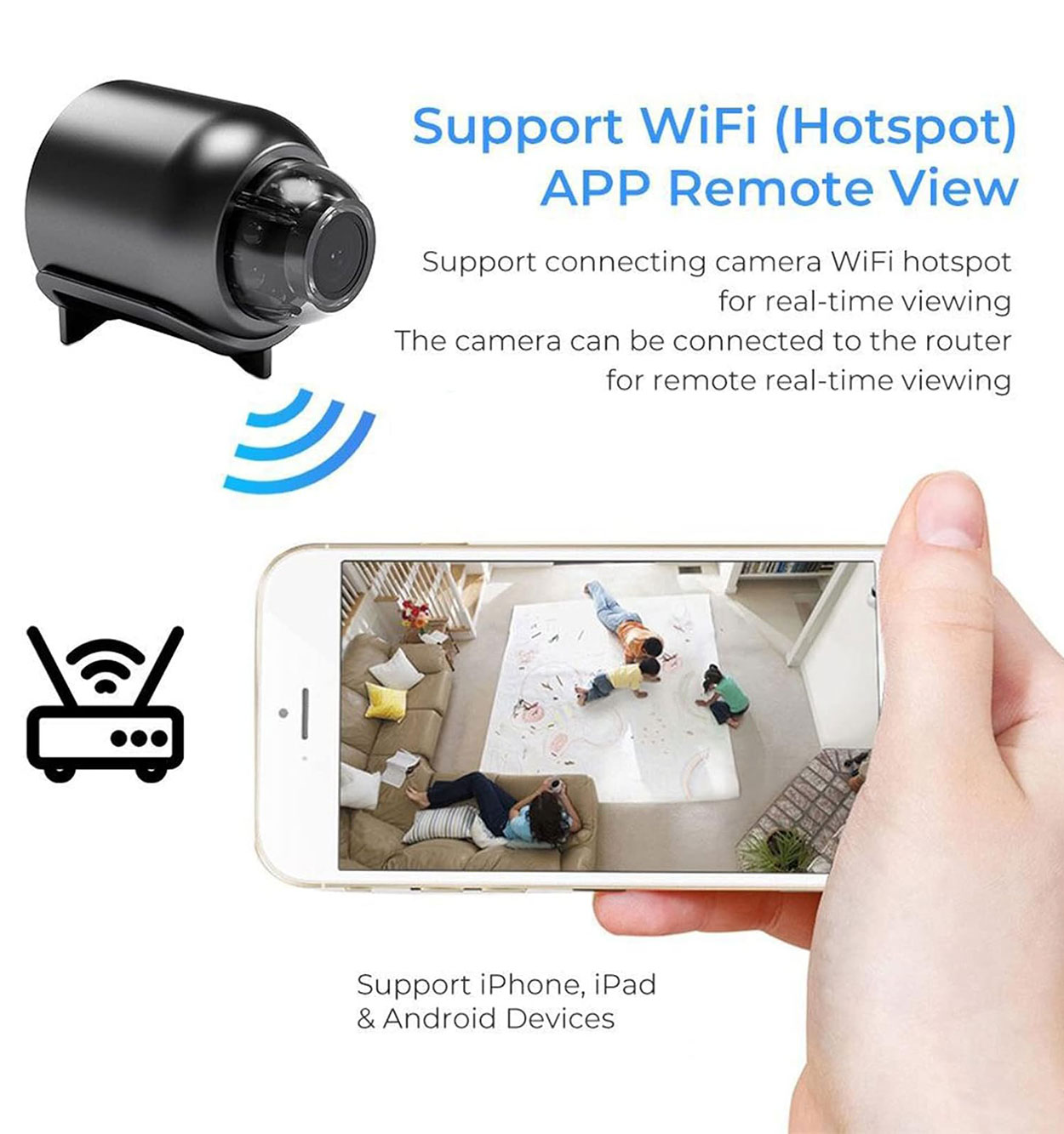 دوربین فوق کوچک وایرلس wifi camera مدل 46913