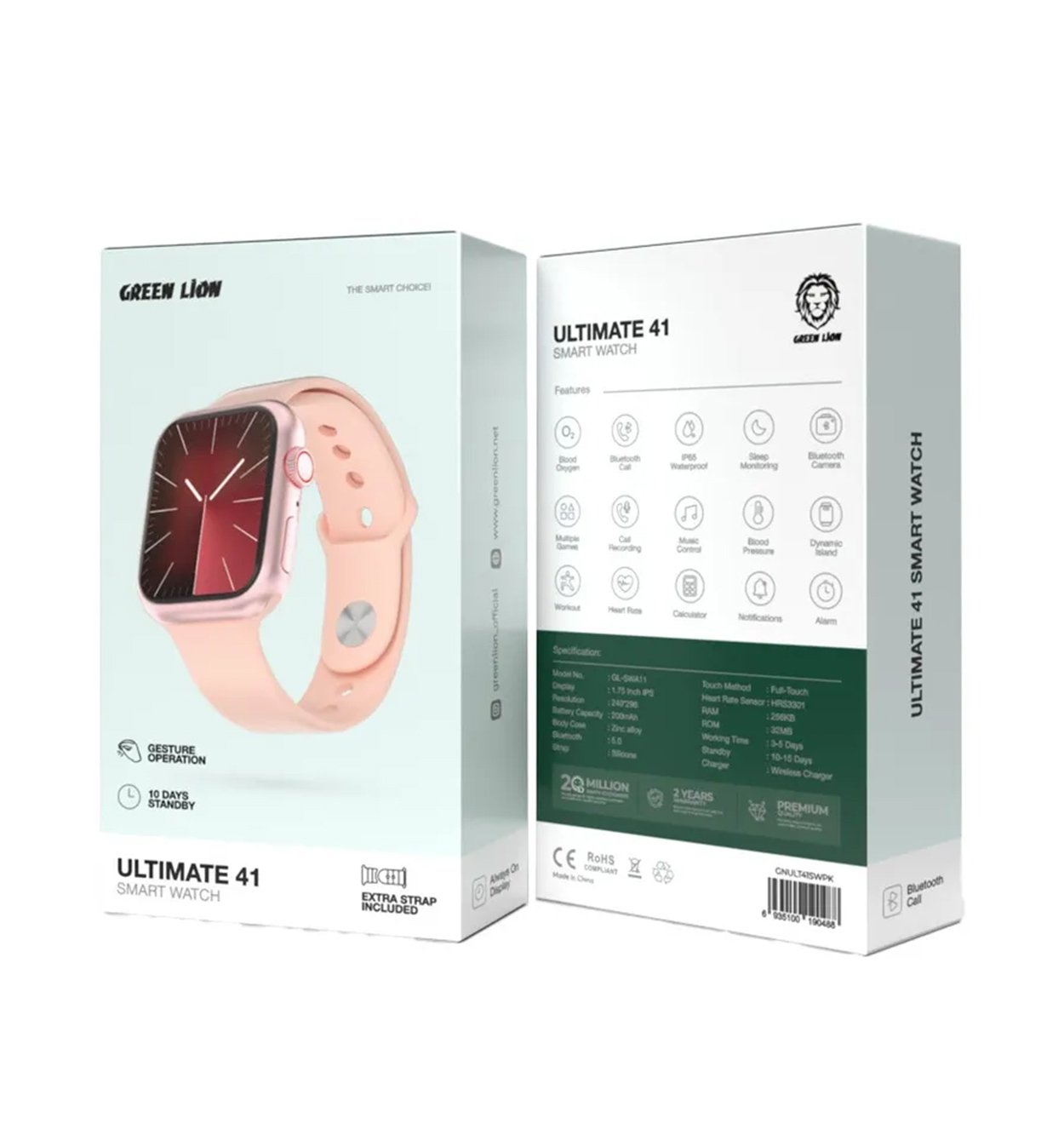 ساعت هوشمند گرین لاین Green Lion Ultimate 41 Smart Watch مدل 47842