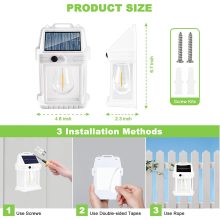 لامپ سولار تک لامپی SOLAR INTERACTION WALL LAMP مدل 47253