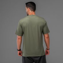 تیشرت یقه گرد مردانه نخ پنبه گلدوزی شده مدل 47626