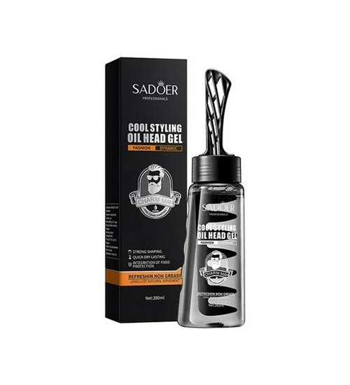 ژل مو تثبیت کننده و حالت دهنده ی مو آقایان حجم ۲۸۰ گرم COOL STYLING OIL HEAD GEL SADOER مدل 46811