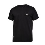 تیشرت ورزشی Adidas یقه گرد مردانه مشکی ساده مدل 47194