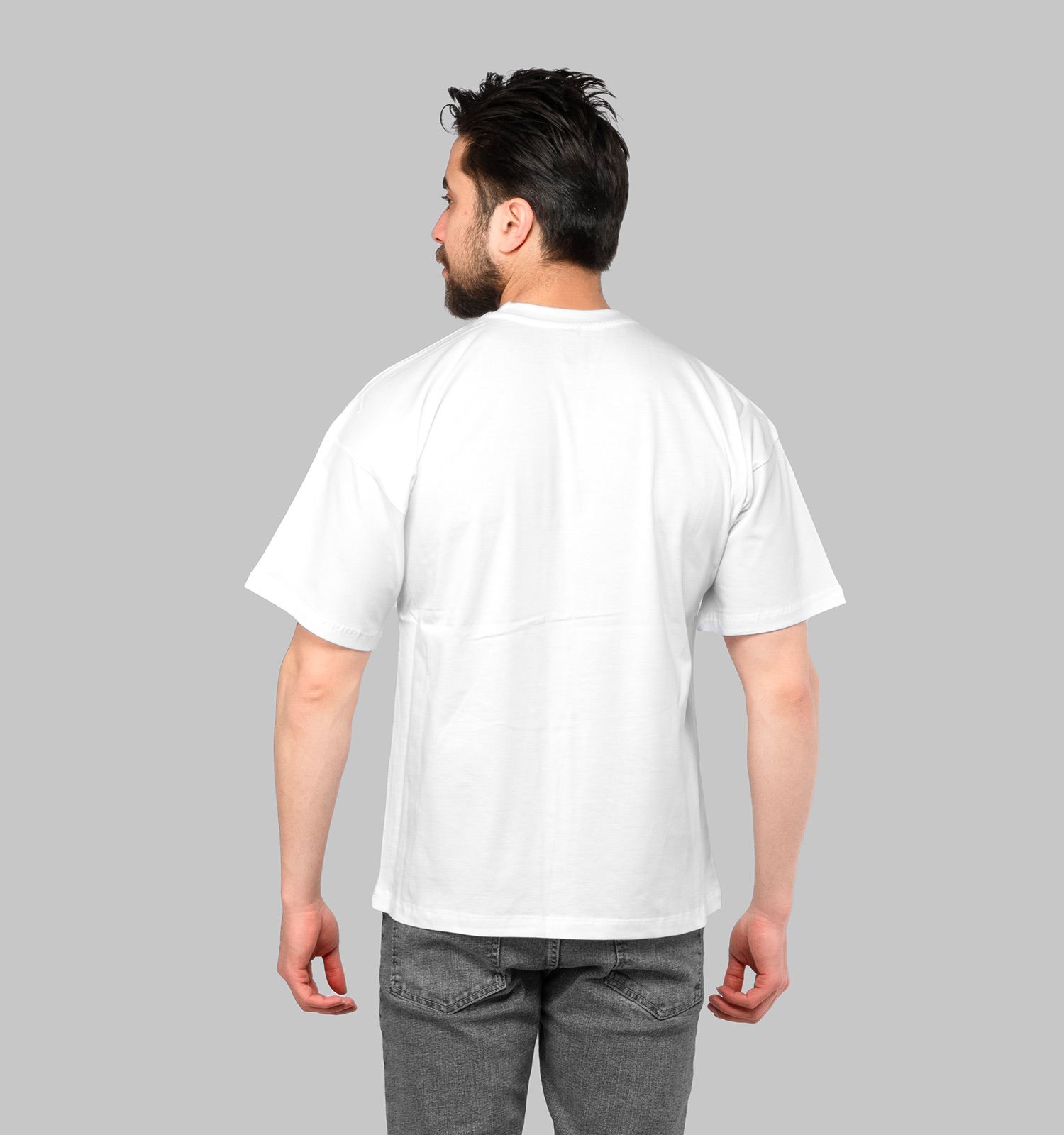 تیشرت لش Italia یقه گرد مردانه سفید طرح دار مدل 47105
