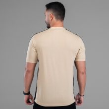 تیشرت یقه گرد مردانه نخ پنبه طرح دار مدل 48054