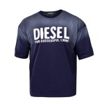 تیشرت Diesel یقه گرد مردانه سرمه ای ابر و بادی مدل 47616