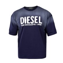 تیشرت Diesel یقه گرد مردانه سرمه ای ابر و بادی مدل 47616