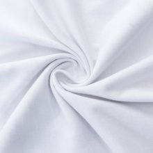 تیشرت یقه گرد مردانه باکسی سفید نخ پنبه طرح دار مدل 48075