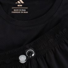 ست رکابی و شلوارک یقه گرد مردانه Adidas مشکی مدل 47216