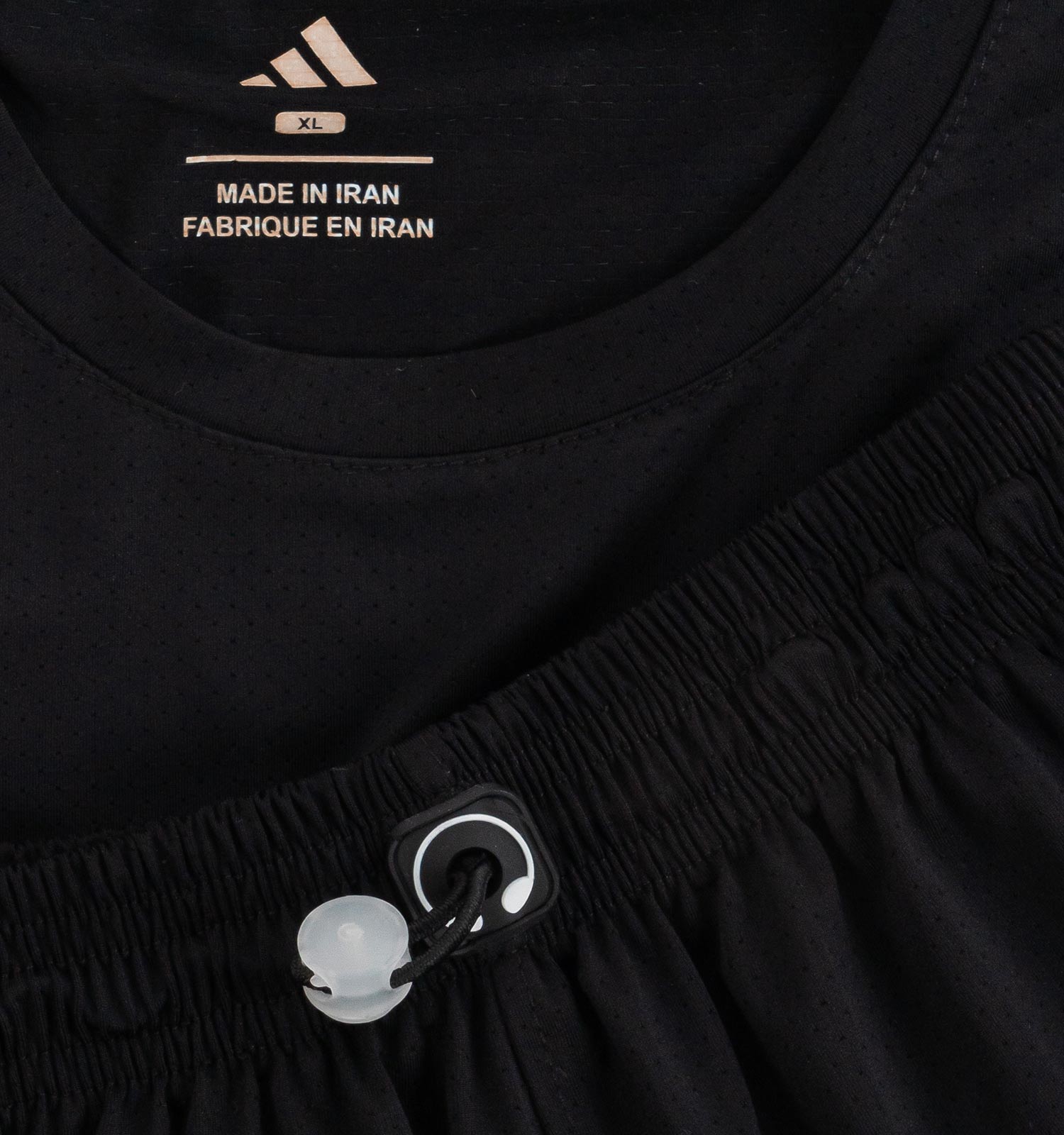 ست رکابی و شلوارک یقه گرد مردانه Adidas مشکی مدل 47216