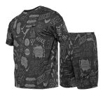 ست تیشرت و شلوارک مردانه سوزنی طرح دار Nike یقه گرد مدل 47202