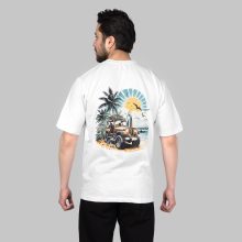 تیشرت Offroad یقه گرد مردانه سفید طرح دار مدل 47373
