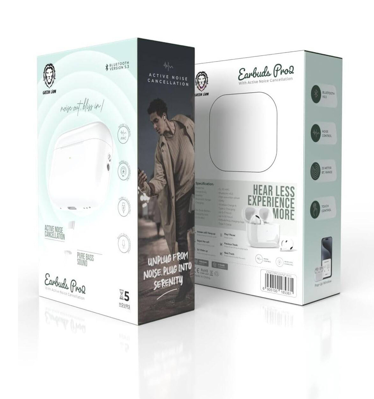 ایرپاد گرین لاین Green Earbuds Pro2 Active ANC مدل 46794