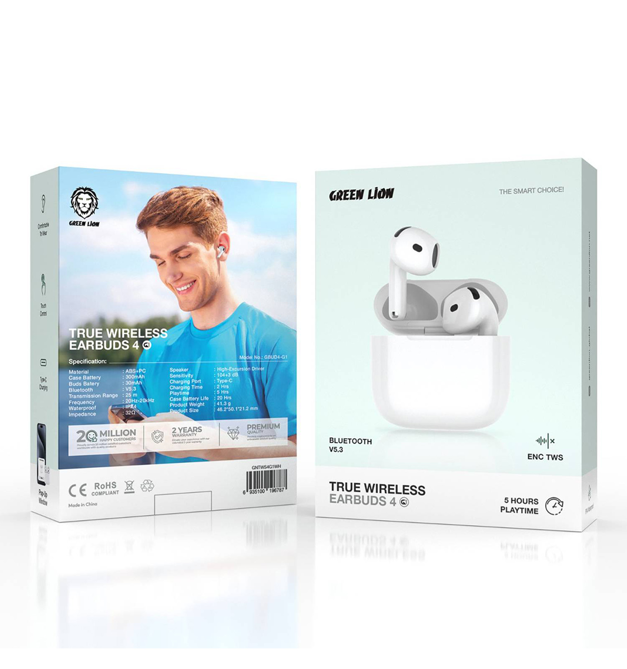 ایرپاد بلوتوثی گرین لاین True Wireless Earbuds 4 G1 مدل 47226