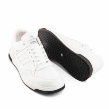 کفش اسپرت Adidas مردانه سفید بندی چرم مصنوعی مدل 43530