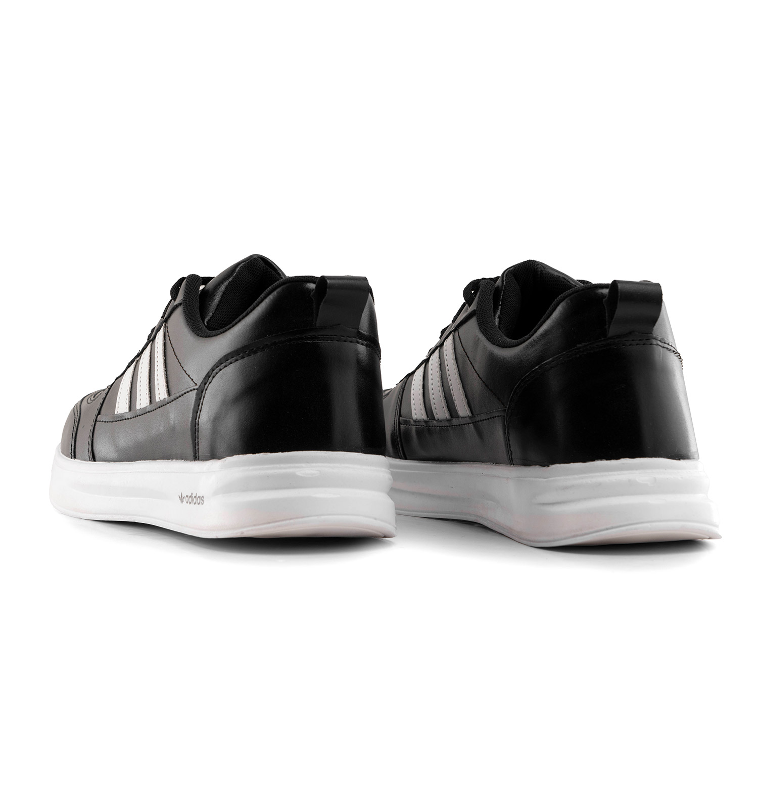 کفش اسپرت Adidas مردانه مشکی بندی چرم مصنوعی مدل 41457