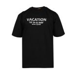 تیشرت Vacation یقه گرد مردانه مشکی طرح دار مدل 47377