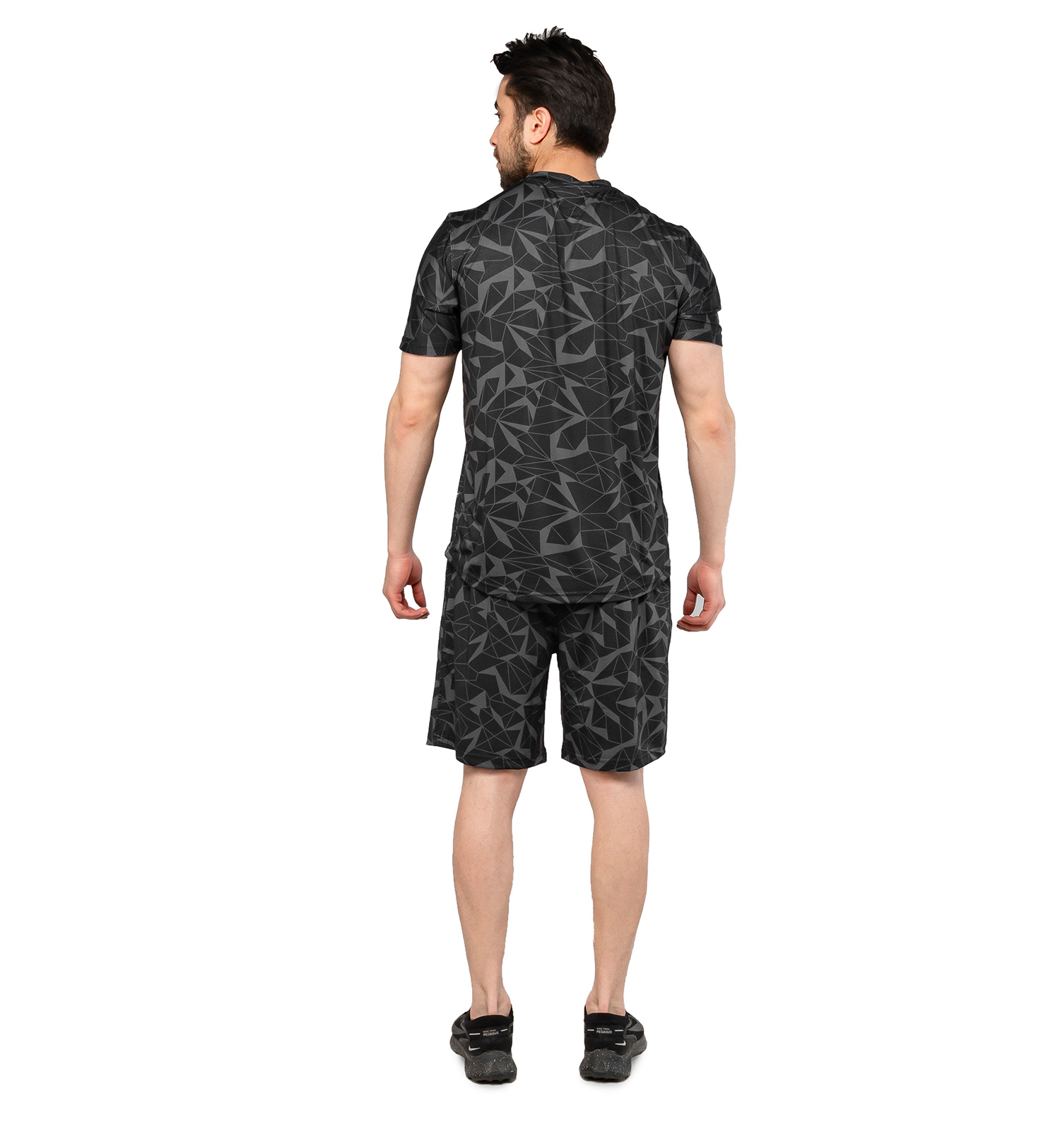 ست تیشرت و شلوارک مردانه سوزنی طرح دار Nike یقه گرد مدل 47203