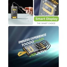 پاوربانک گرین لاینGreen Lion Transparent Pro ظرفیت 10000 میلی‌آمپر ساعت مدل 46510