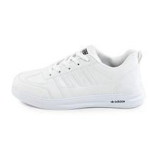 کفش اسپرت Adidas مردانه سفید بندی چرم مصنوعی مدل 41456
