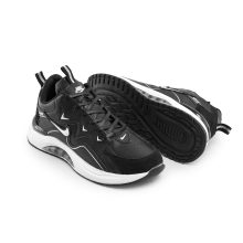 کفش اسپرت  Nike مردانه مشکی بندی چرم مصنوعی  مدل 42691